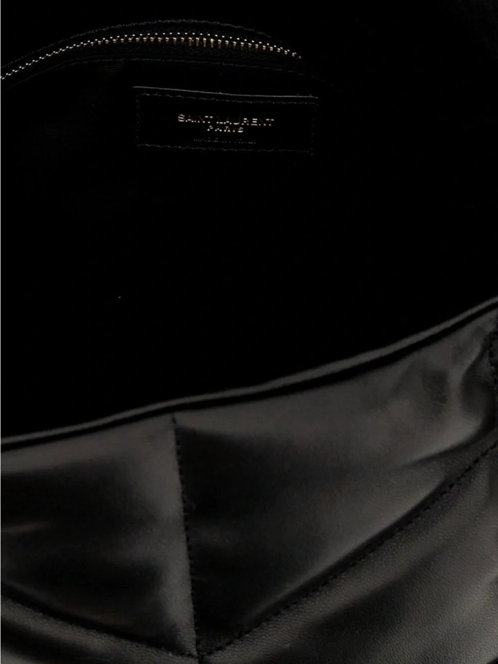 Saint Laurent Puffer Medium Nappa Lambskin Leather Shoulder Bag Black